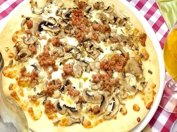 Pizza Roman-style may not have tomato sauce.