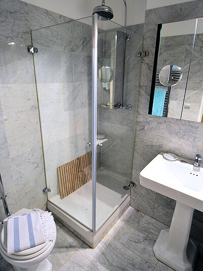 Bedroom 2 has its own bathroom (with shower) en suite.