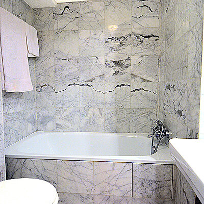 The master bedroom comes with a bathroom en suite.