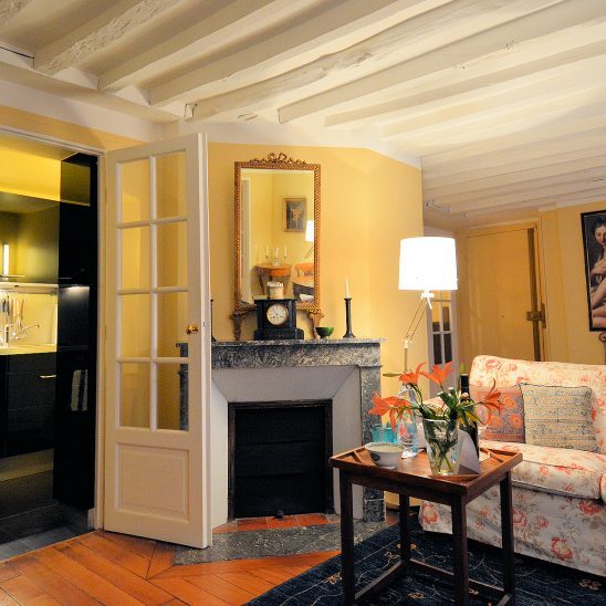 Taste and charm are quite apparent throughout the St Germain West apartment.