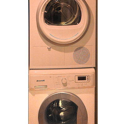 Laundry facilities on the ground floor.