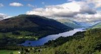 With Balquhidder village directly below this vantage point, Balquhidder Glen stretches ten miles west. Photo by Niamh Barber.