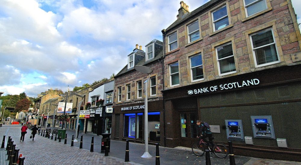 Shops line pedestrians-only Eastgate Street.