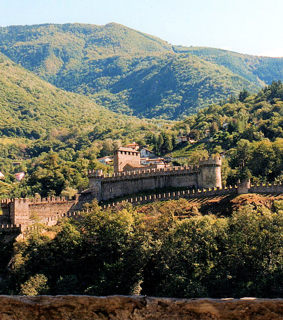 Ticino — Bellinzona - Castello Montebello from Castello Grande.