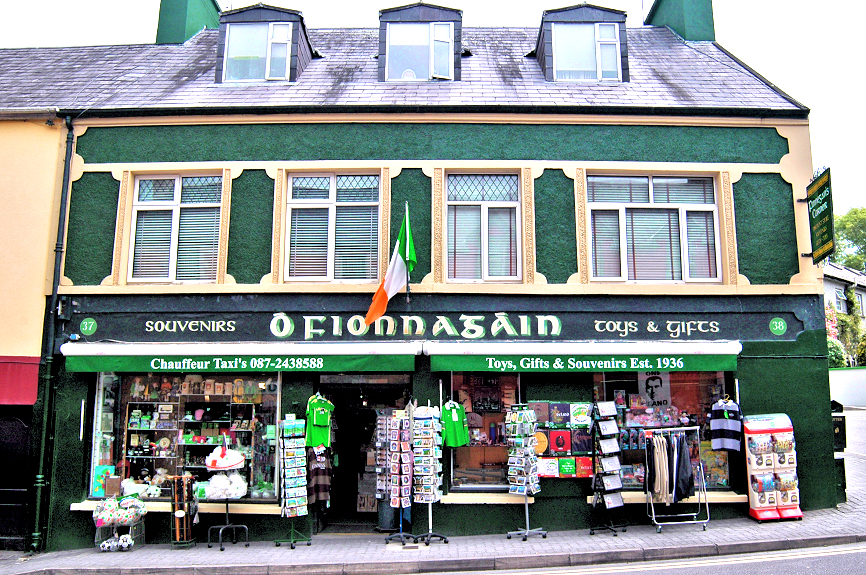 Kenmare, Co. Kerry: O'Finnegan's Souvenir & Gift Shop. Photo copyright Home At First.