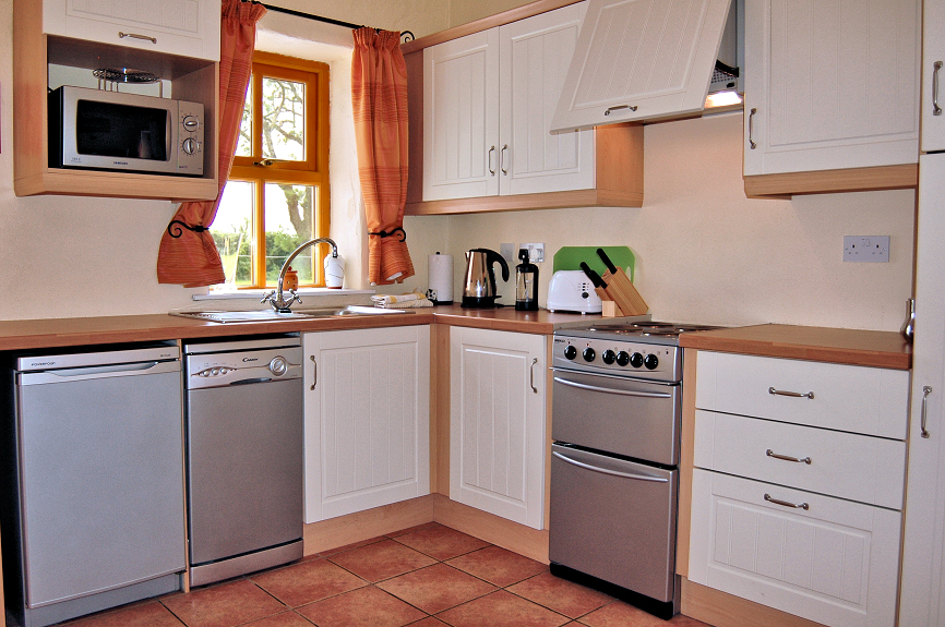 North Riding Cottages — Mare & Foal Cottage kitchen. Photo copyright Home At First.