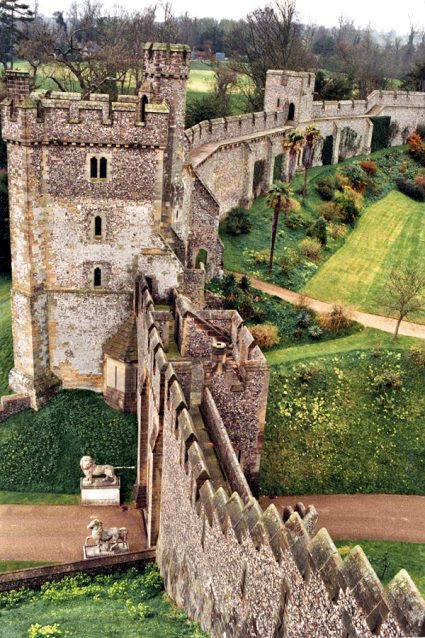 Arundel Castle Walls. Photo copyright Home At First.