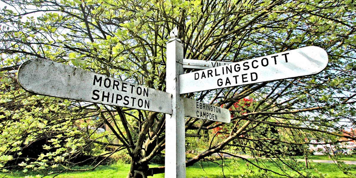 England's rural signposts invite exploration to villages with intriguing names. Photo copyright Home At First.