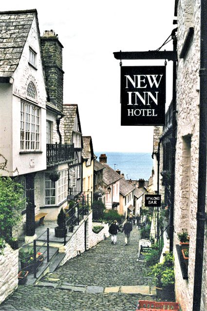 Devon: Clovelly's steep Upalong main street. Photo copyright Home At First.