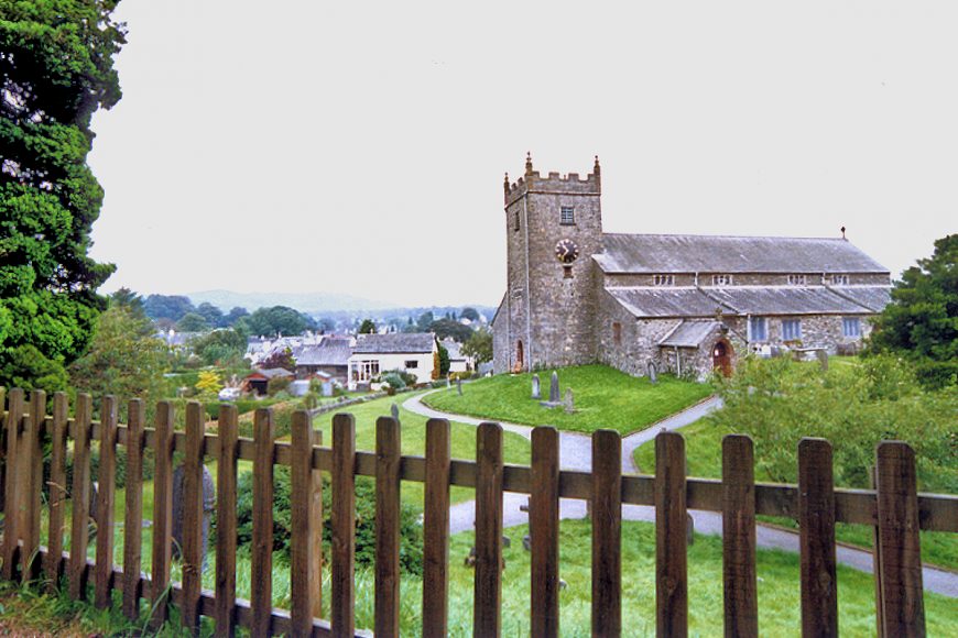 Lake District - 13th century Hawkshead Church overlooks the charming village. Photo copyright Home At First.