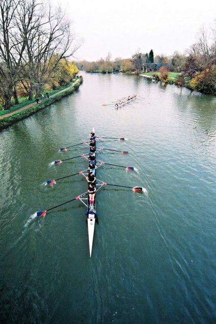 Oxford: rowing crews on River Isis. Photo copyright Home At First.