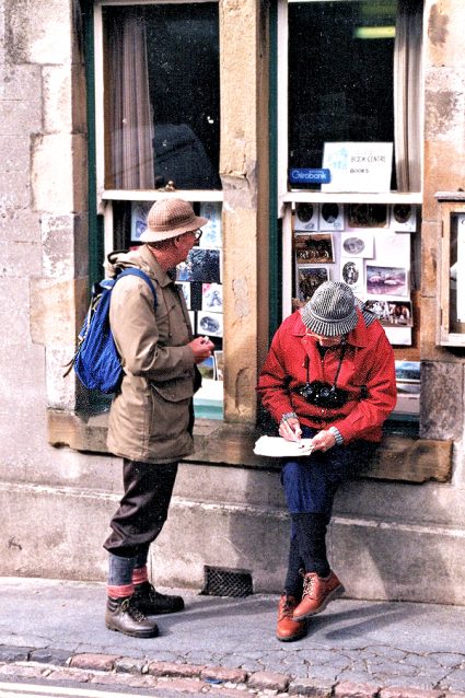 Yorkshire Dales: Walkers in Deerstalkers. Photo copyright Home At First.