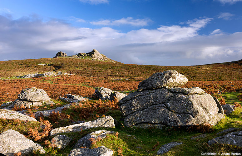 Dartmoor N.P.: Haytor. Photo copyright © VisitBritain/Adam Burton.