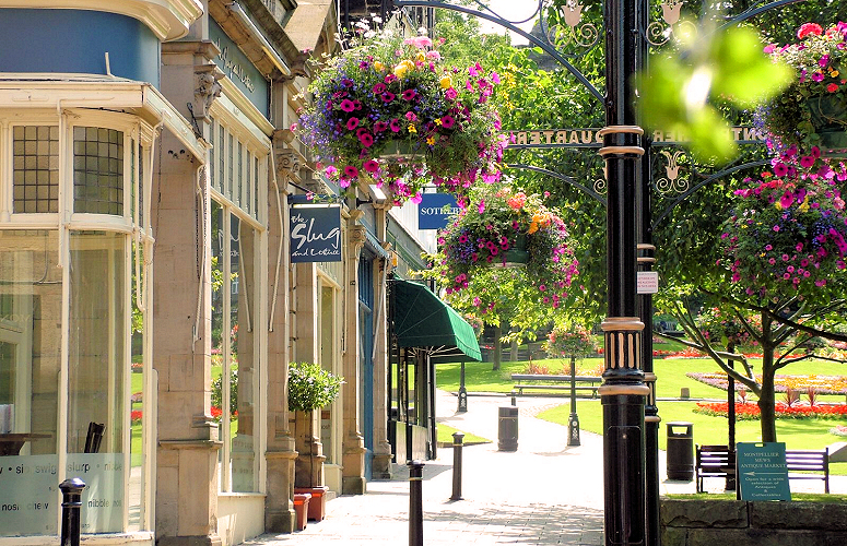 Central Harrogate's fashionable Montpellier Quarter.