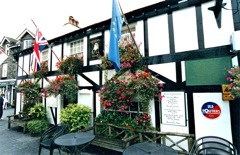 Hawkshead - Queens Head pub-restaurant - Photo copyright Home At First.