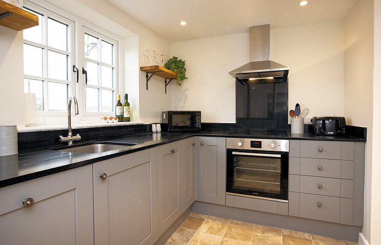 Richard Nimoy Farm Cottage - modern kitchen. Photo courtesy the owners.