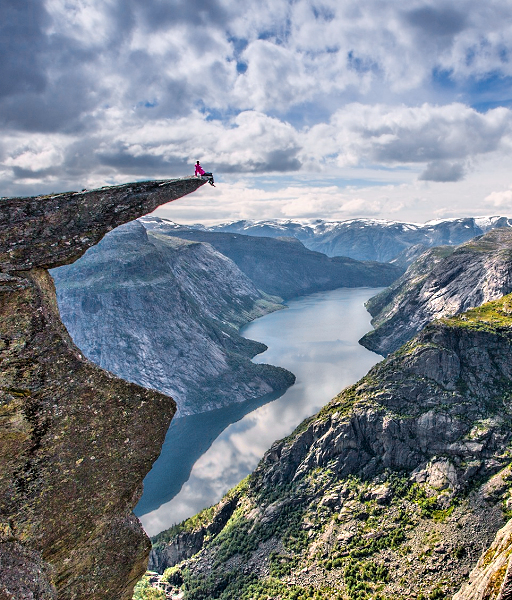 Hardanger Fjord: The Troll's Tongue. Photo © Scott Sporleder/Matador Network/www.fjordnorway.com