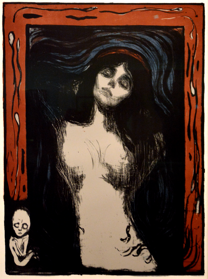 Oslo: Edvard Munch Museum painting: Madonna. Photo copyright Home At First.