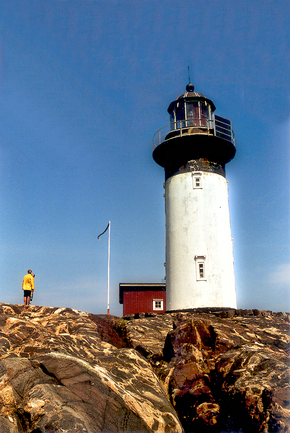 West Coast: Lighthouse on Ursholmen outer island. Photo copyright Home At First.