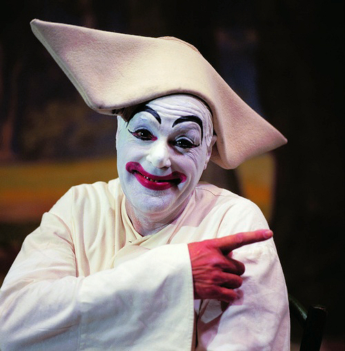 Copenhagen: Pierrot at Tivoli. Denmark Tourism Photo by Cees van Roeden.