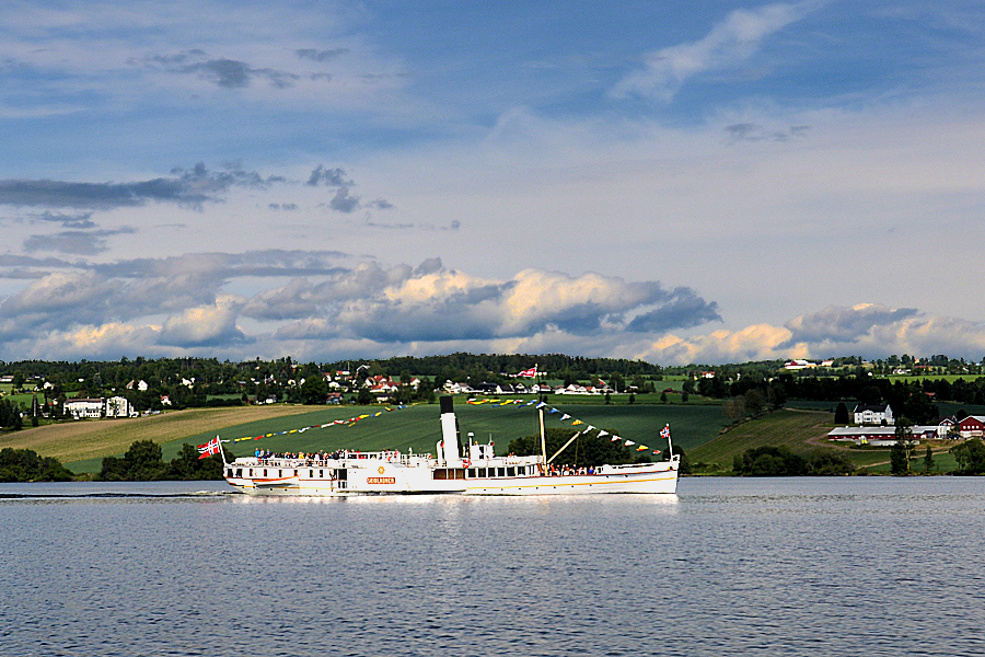 Norway: Sidewheeler lakeboat Skibladner on Lake Mjøsa. Photo ©Home At First.