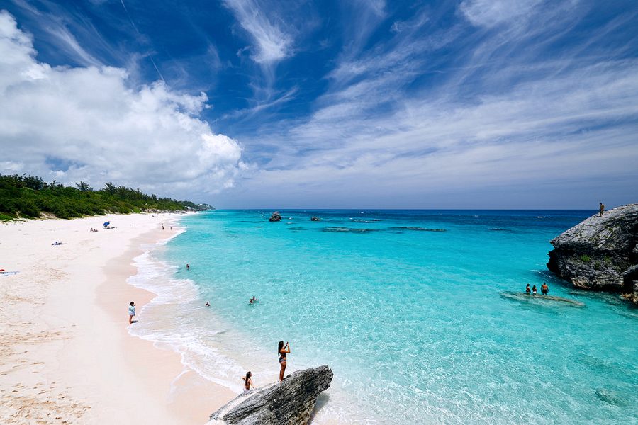 Bermuda: Warwick Long Bay, Southshore Beach with pink sand. Gavin Howarth Photo © Howarth Photography Ltd.