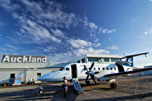 Air NZ Domestic flight to Kerikeri, Northland, boarding at Auckland.