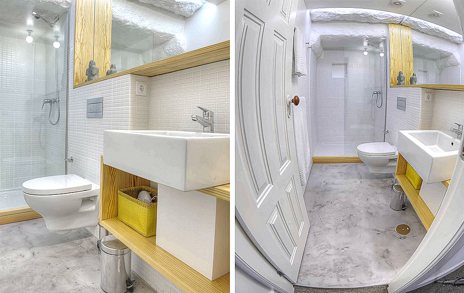 2-Bedroom Apartment: Only one bathroom; with large shower. Photo courtesy the owner.