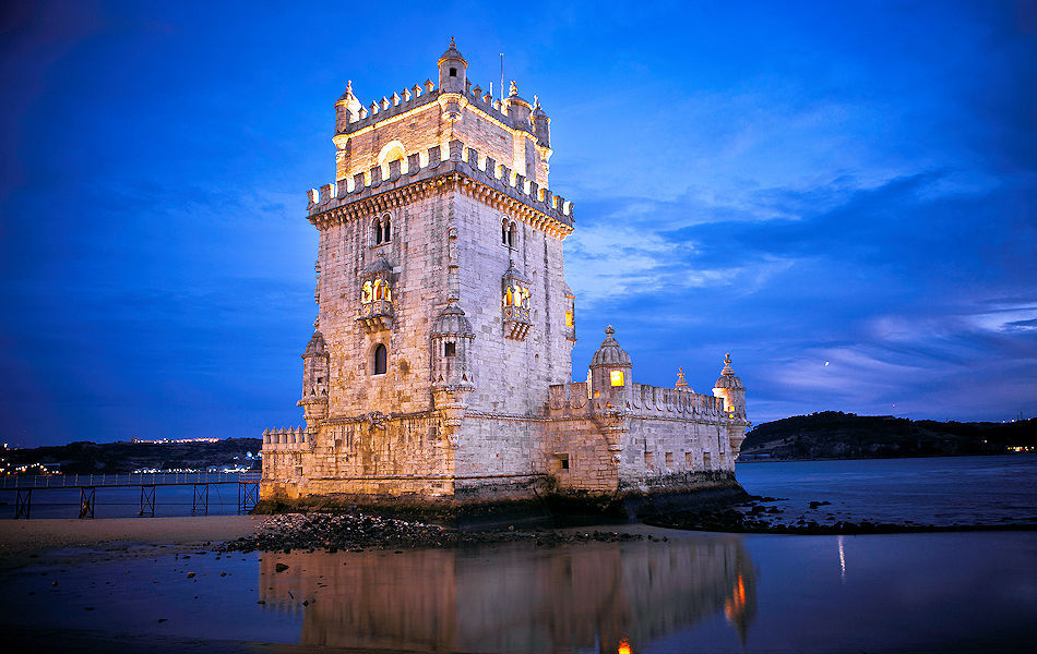 Lisbon's Belem neighborhood's other World Heritage Site: medieval Belem Tower, which marks the departure point of Portugal's great voyages of discovery. Photo © VisitLisbon.