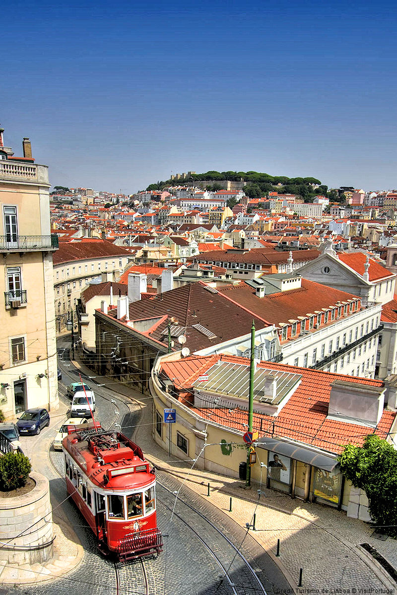 Lisbon Historical Centre with red tram. Credit Turismo de Lisboa © VisitPortugal.