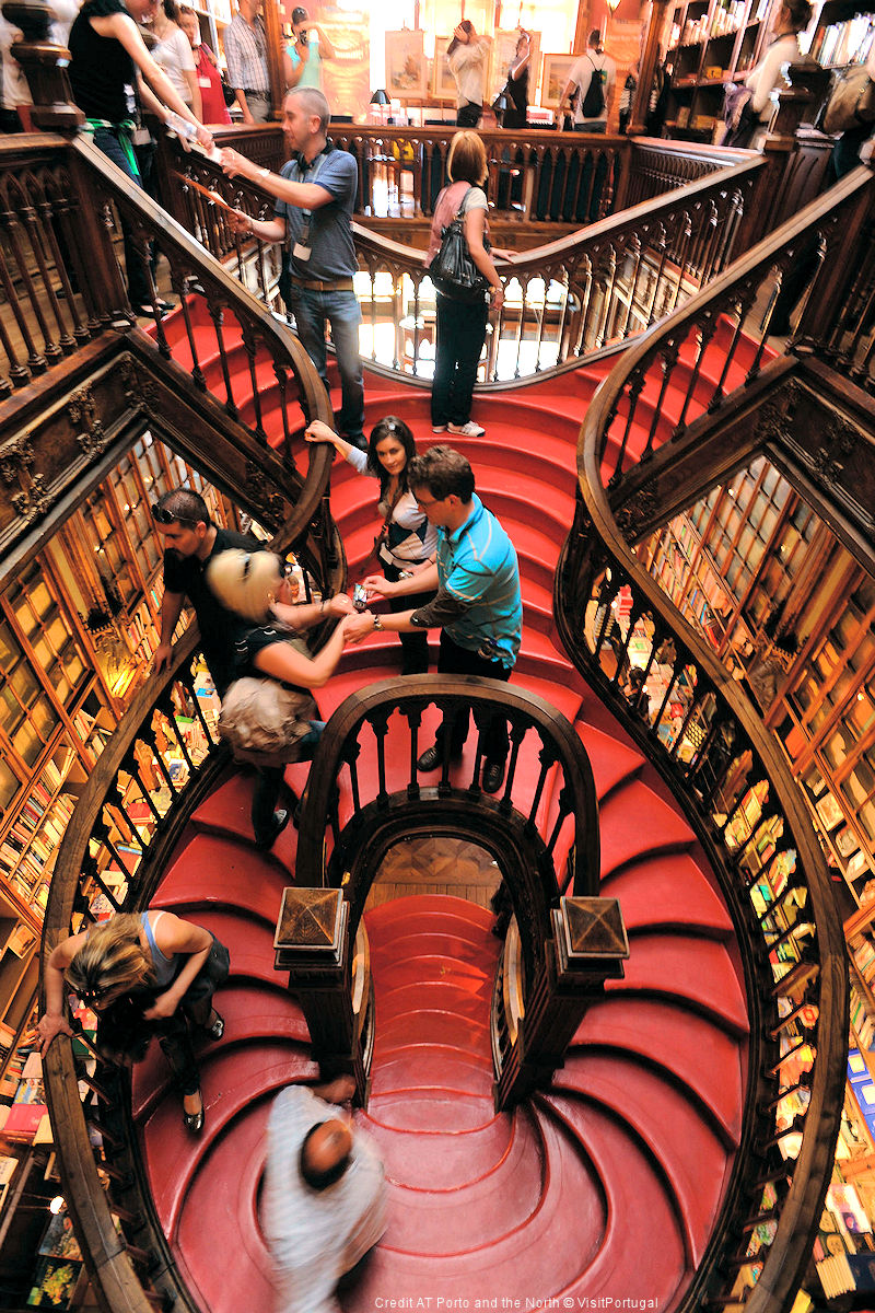 Porto's Lello & Irmao Bookshop. Credit AT Porto and the North © VisitPortugal.