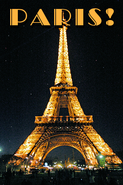 Paris: Eiffel Tower at night. Photo © Home At First.