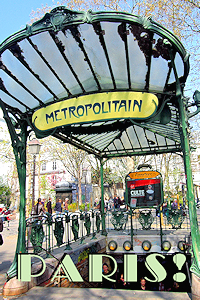 Paris: art nouveau Métro station entry. Photo © Home At First.
