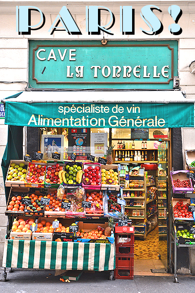 Paris: grocery & wine shop, Latin Quarter. Photo © Home At First.