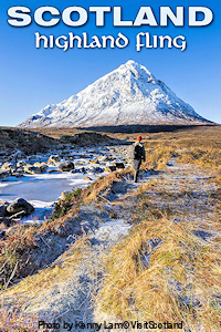 Buachaille Etive Mor in Glen Etive Glencoe, western Central Highlands. Photo by Kenny Lam © VisitScotland.