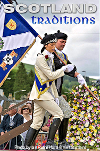 Scottish traditions are not only celebrated in the Highlands. Photo taken at Galashiels Braw Lads Gathering 2015 in the Scottish Borders. Photo by Ian Rutherford © VisitScotland.