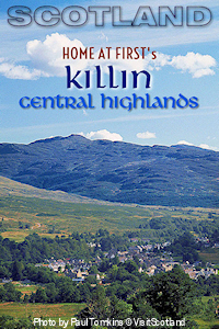 Home At First's cottages in the pretty town of Killin, Central Highlands, are ideal bases for exploring Scotland far and wide. Photo by Paul Tomkins © VisitScotland.