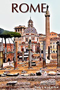 Rome: the Forum of Trajan is a public space that continues to yield new artifacts from the time of caesars. Photo © Home At First.