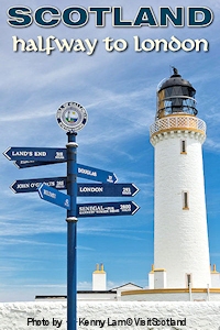 Mull of Galloway Lighthouse. Demonstrating the size of Scotland, the light is almost exactly halfway between the northern tip of Scotland and the south of England. Photo by Kenny Lam © VisitScotland.