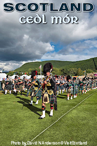 Pipe band marching. Photo by David N Anderson © VisitScotland.