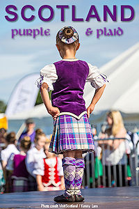 Scotland: PURPLE & PLAID. Photo credit VisitScotland-Kenny Lam.