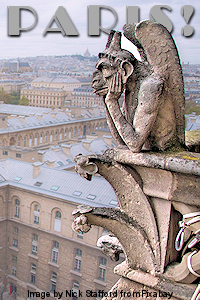 Paris: Gargoyle. Image by Nick Stafford from Pixabay. Thanks, Dr. Nick Stafford!