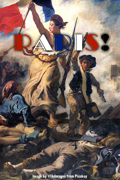 Paris: detail of Delacroix painting of Liberty Leading the People. Image by WikiImages sourced from Pixabay.