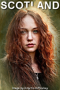 A bonnie lassie. Image by Amy from Pixabay - thanks to Prettysleepy.