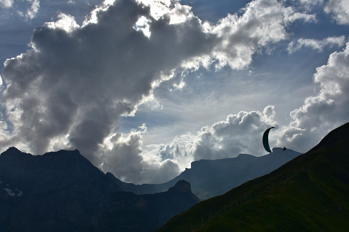 1. At the end of a day hiking above Mürren, Switzerland, I stopped on Wassenegg Ridge to photograph the thunderheads.