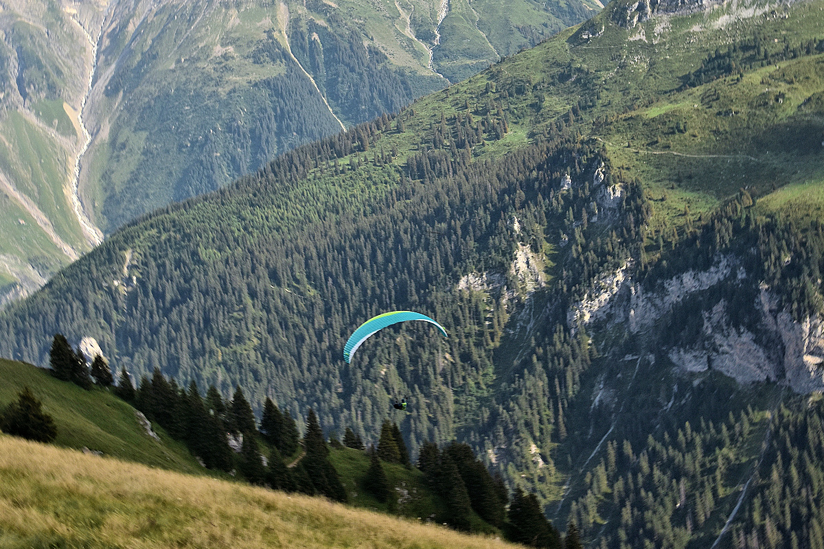 15. With thunderstorms building & fewer lift-producing thermal updrafts, the pilot descended straight down the valley.