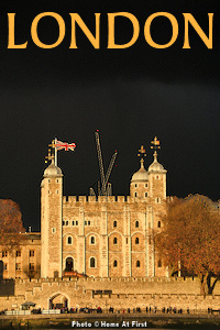 Tower of London - White Tower, Black Sky - Photo © Home At First