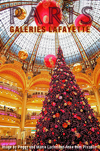 Holiday Shopping is nowhere more fantastic a day out than at Paris's Galeries Lafayette. Plan a visit to the newly-resurrected Notre Dame Cathedral this Holday Season. Image by Peggy and Marco Lachmann-Anke from Pixabay. Thanks, Peggy & Marco!