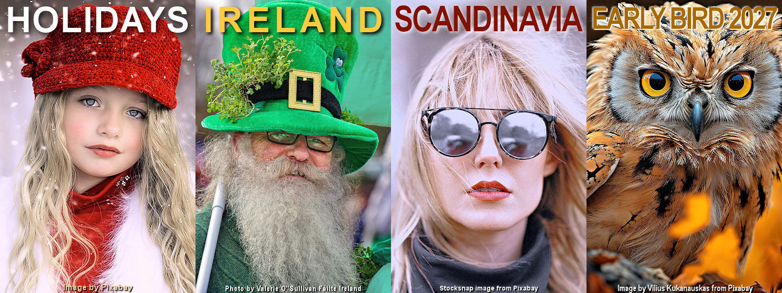 Featured Current Travel Bargains for Aug/Sep/Oct, 2026: Holidays, Ireland, Scandinavia, & Early-Bird 2027. Composite Image © Home At First. Featured Current Travel Bargains for Aug/Sep/Oct, 2026: Holidays, Ireland, Scandinavia, & Early-Bird 2027. Composite Image © Home At First.