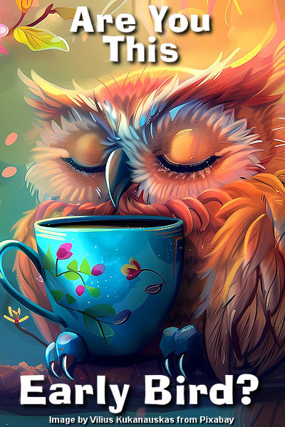 Is that coffee? Opportunity's knocking! Image by Vilius Kukanauskas from Pixabay. Thanks Vilkasss! Is that coffee? Opportunity's knocking! Image by Vilius Kukanauskas from Pixabay. Thanks Vilkasss!